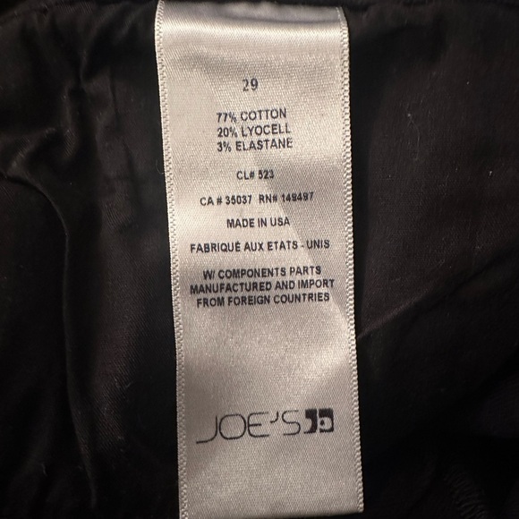 JOE'S JEANS Silver Metallic finish The Luna High Rise Cigarette Ankle sz 29 - Picture 14 of 15